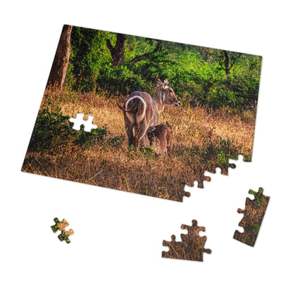 Waterbuck Photo Jigsaw Puzzle with Tin