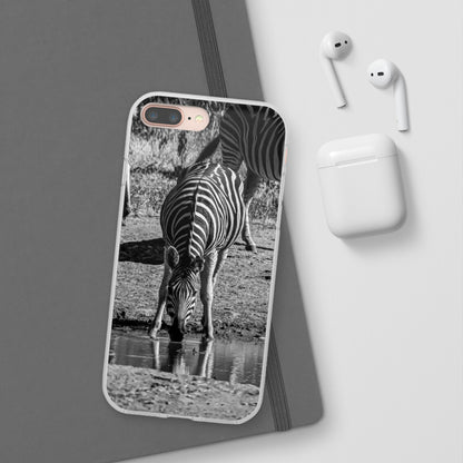 Flexible Zebra Phone Case B&W