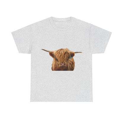 Highland Cow Tee Ash