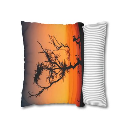 Poly Canvas Pillowcase - Sunset over the Kalahari