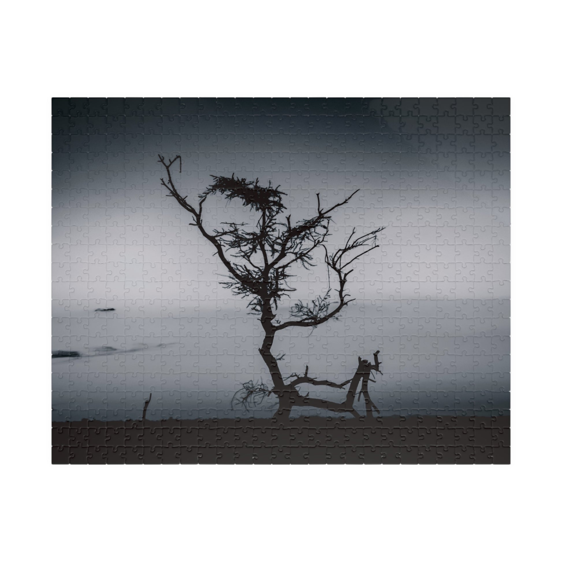 Kalahari Sunset Jigsaw Puzzle B&W