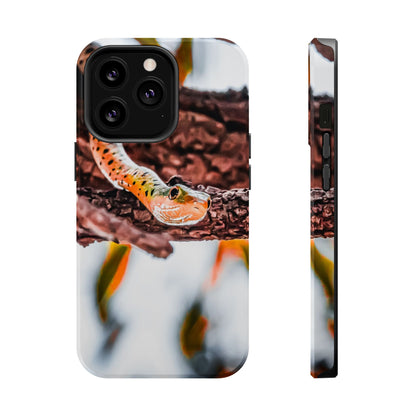 Magsafe® Compatible Tough Cases - Spotted Bush Snake iPhone 13 Pro Glossy