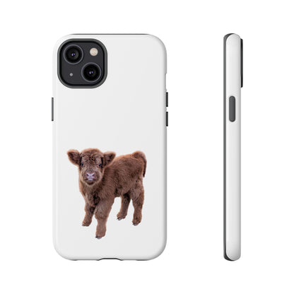 Baby Highland Cow Phone Case iPhone 14 Plus Glossy