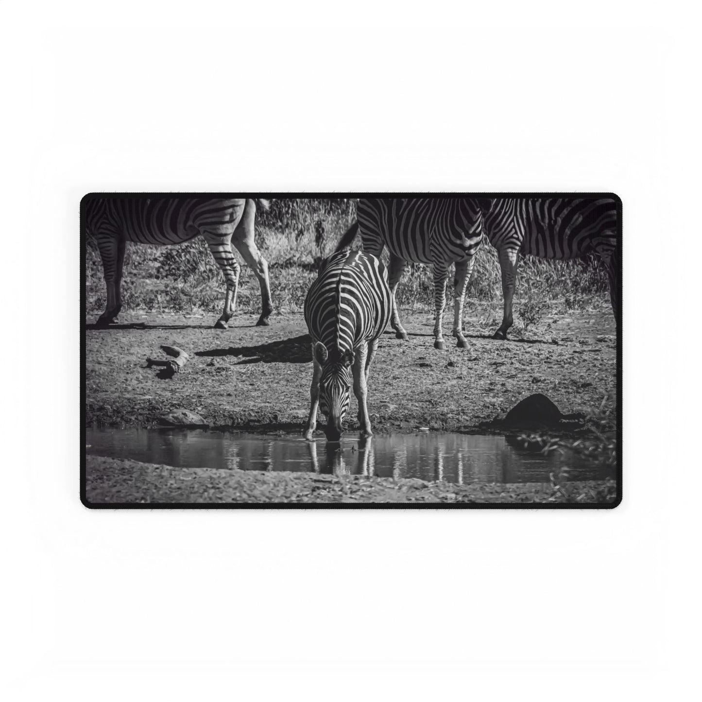 Zebra Desk Mats B&W 23.6" × 13.8"