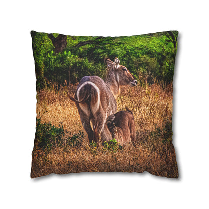 Waterbuck Baby Animal Pillowcase 20" × 20"