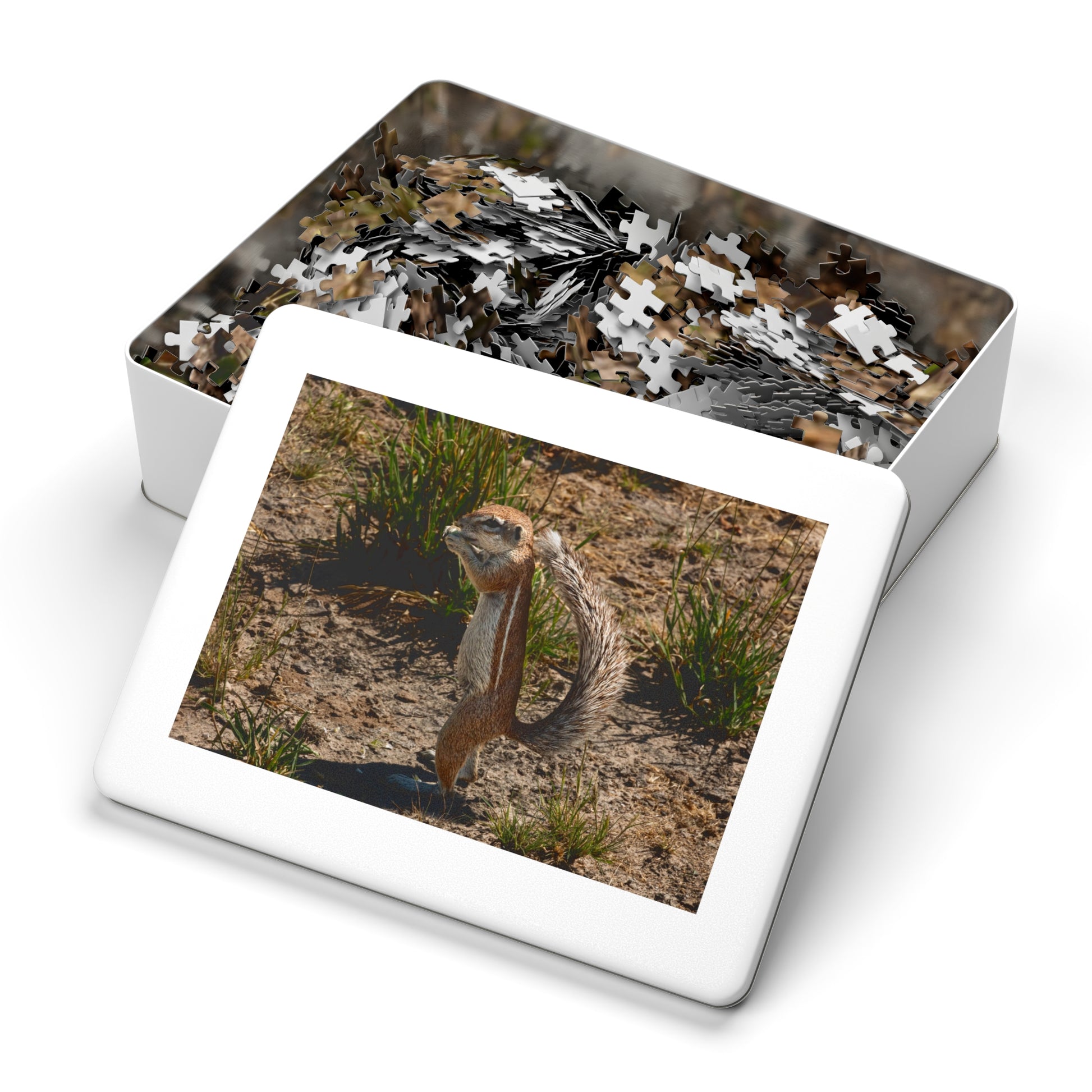 Ground Squirrel Jigsaw Puzzle with Tin