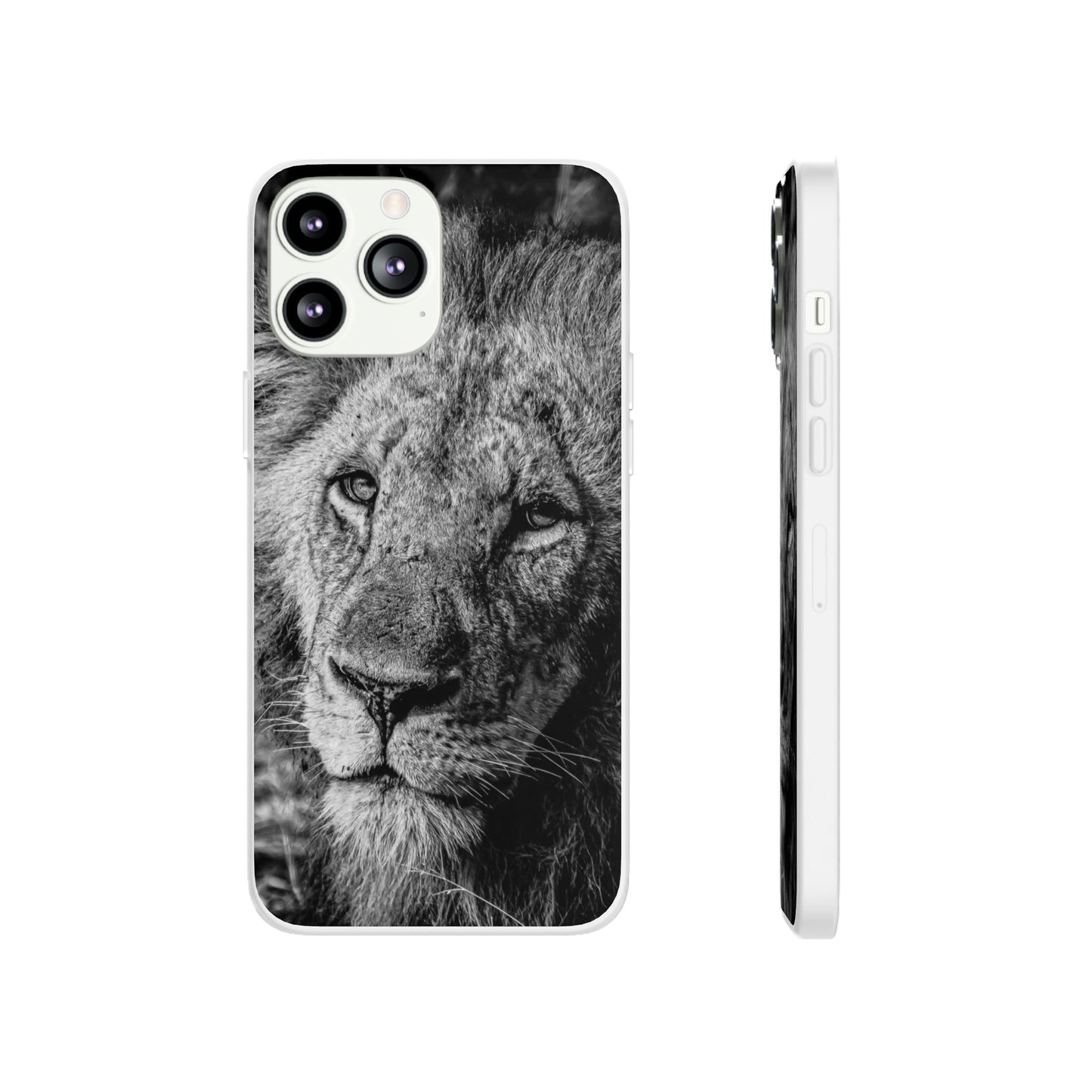 Flexi Cases - Old Lion B&W iPhone 13 Pro Max