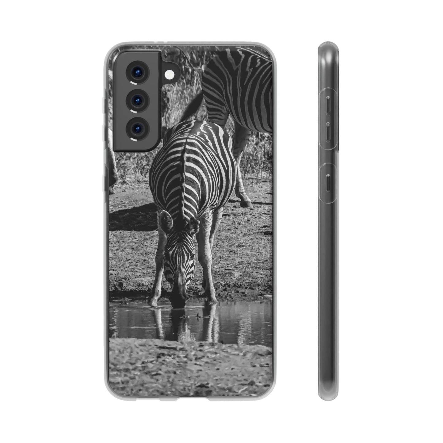 Flexible Zebra Phone Case B&W Samsung Galaxy S21 Plus