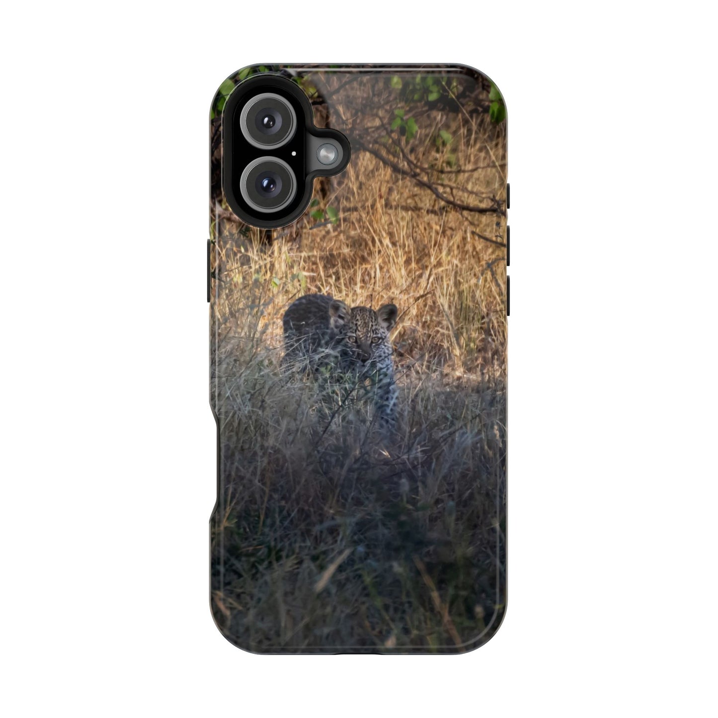 Magsafe® Compatible Tough Cases - Leopard Cub iPhone 16 Plus Glossy