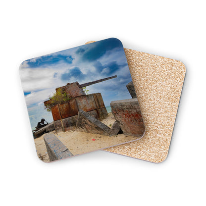 World War II Coasters Square 3.7" x 3.7" 1pc