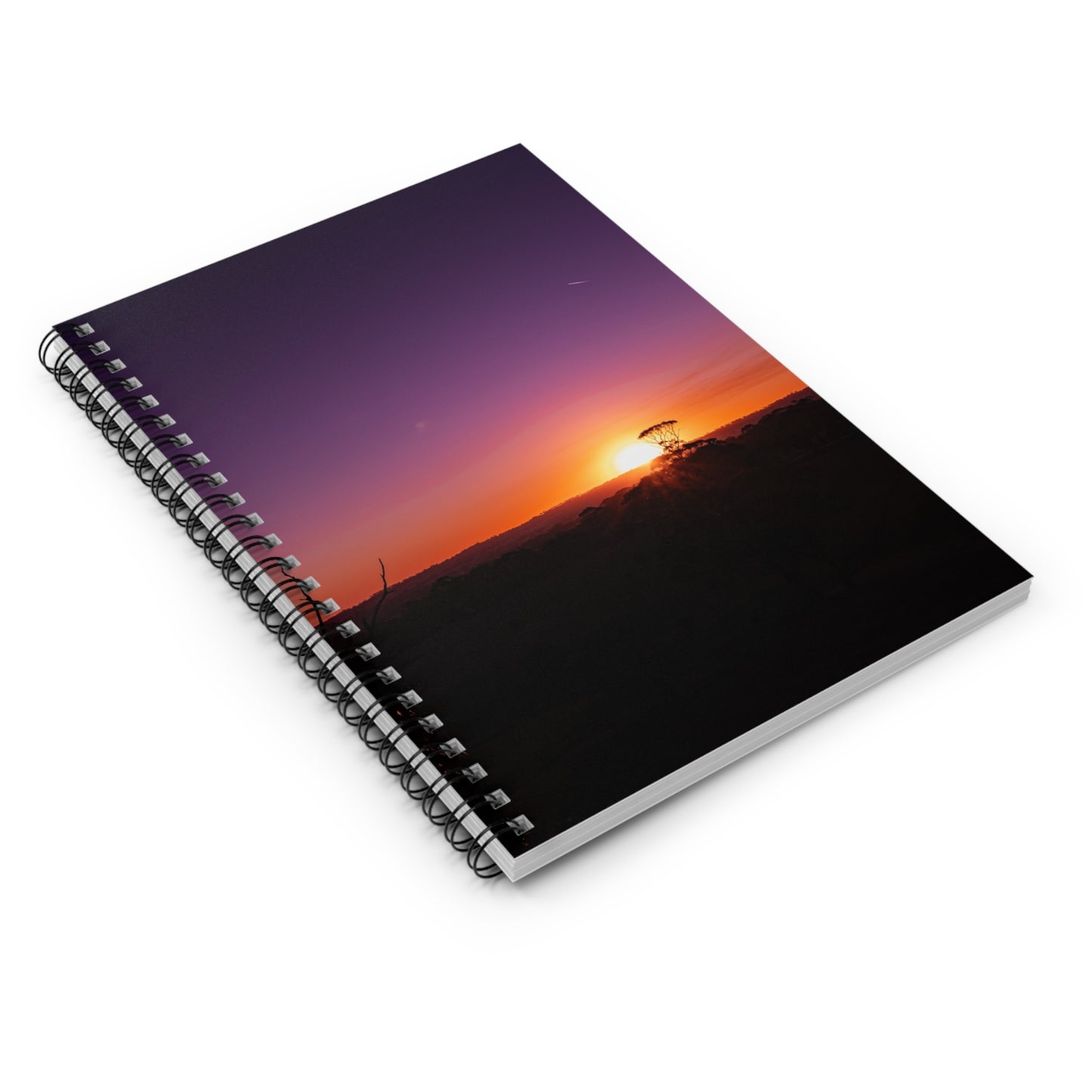 Spiral Notebook - Ruled Line - Purple Sunset