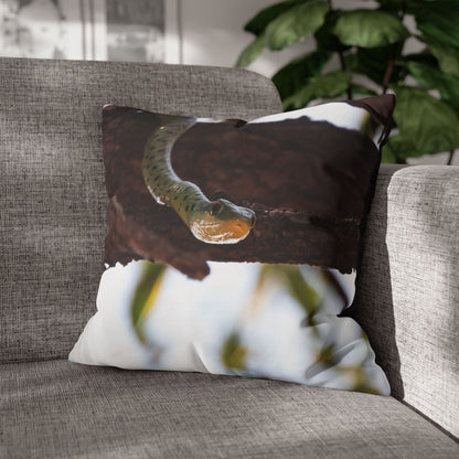 Poly Canvas Pillowcase - Spotted Bush Snake