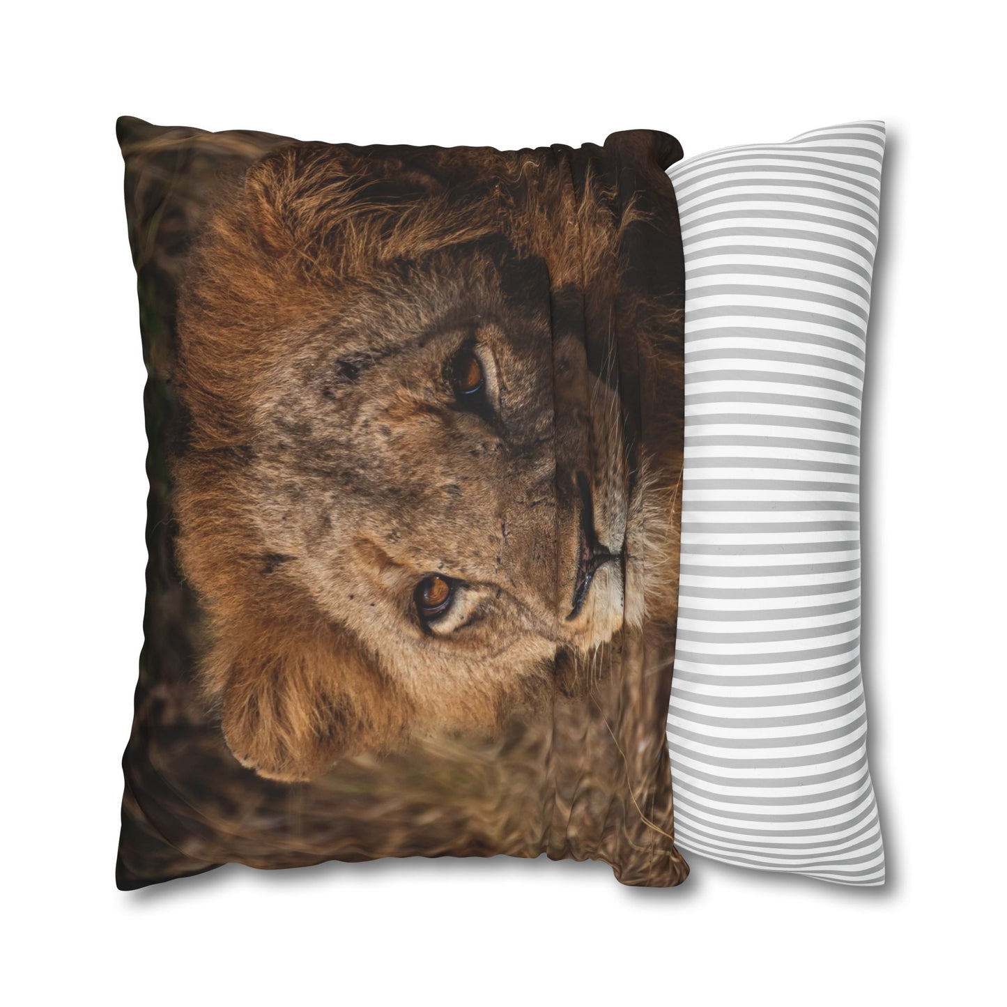 Poly Canvas Pillowcase - Old Lion