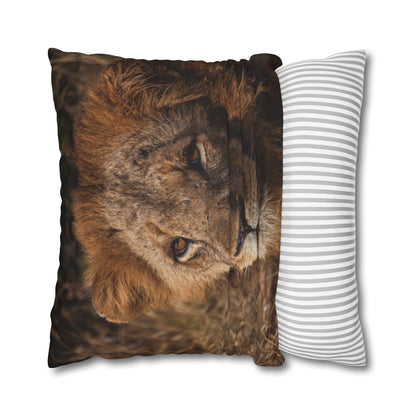 Poly Canvas Pillowcase - Old Lion