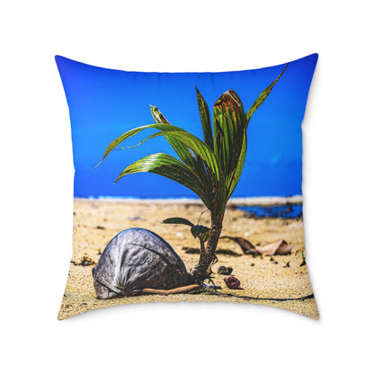 Beach Coconut Pillow 26" × 26"