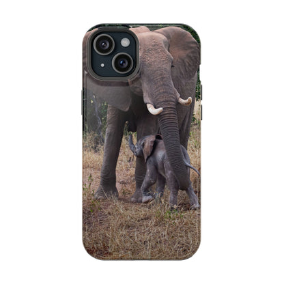 Baby Elephant Magsafe Phone Case iPhone 15 Plus Glossy
