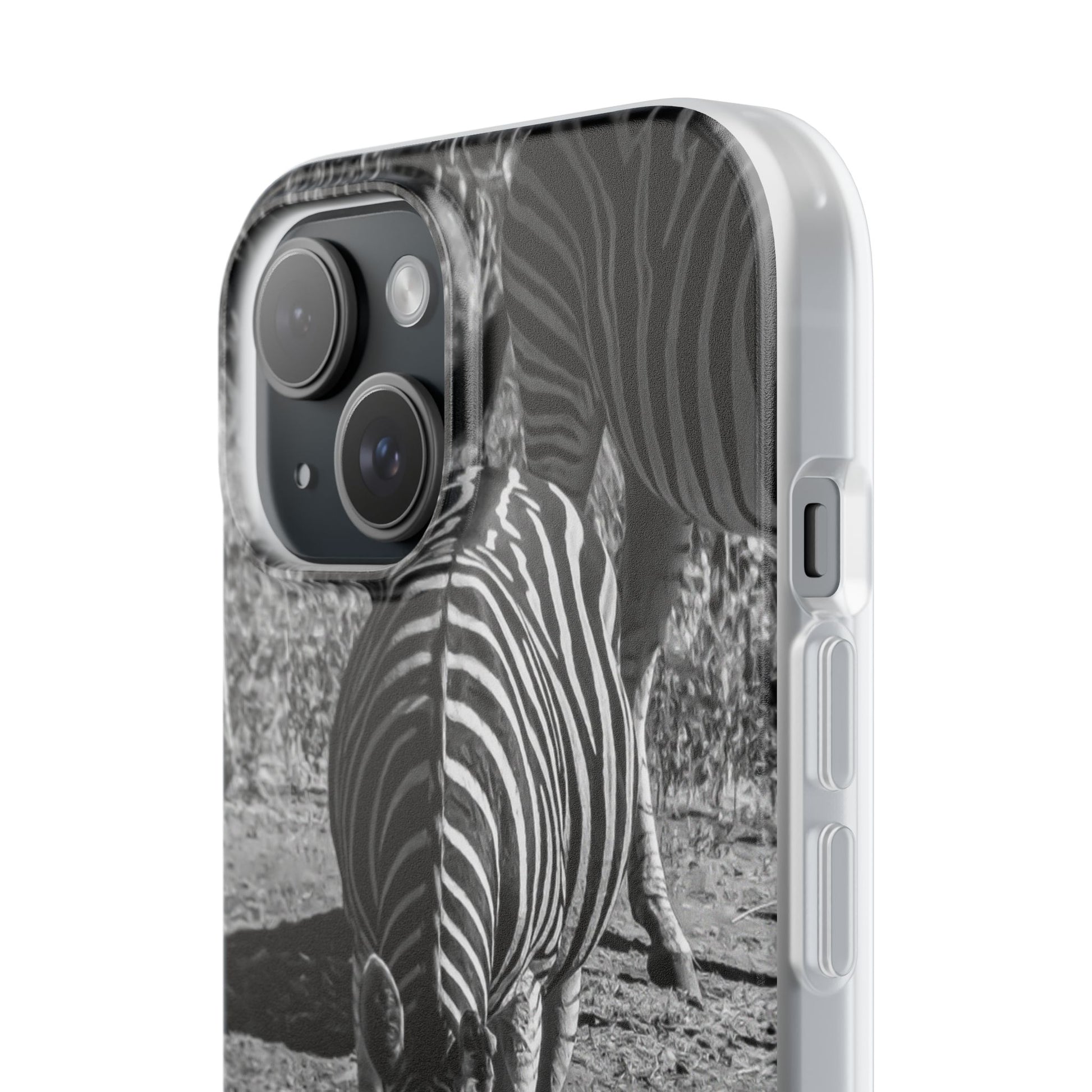 Flexible Zebra Phone Case B&W