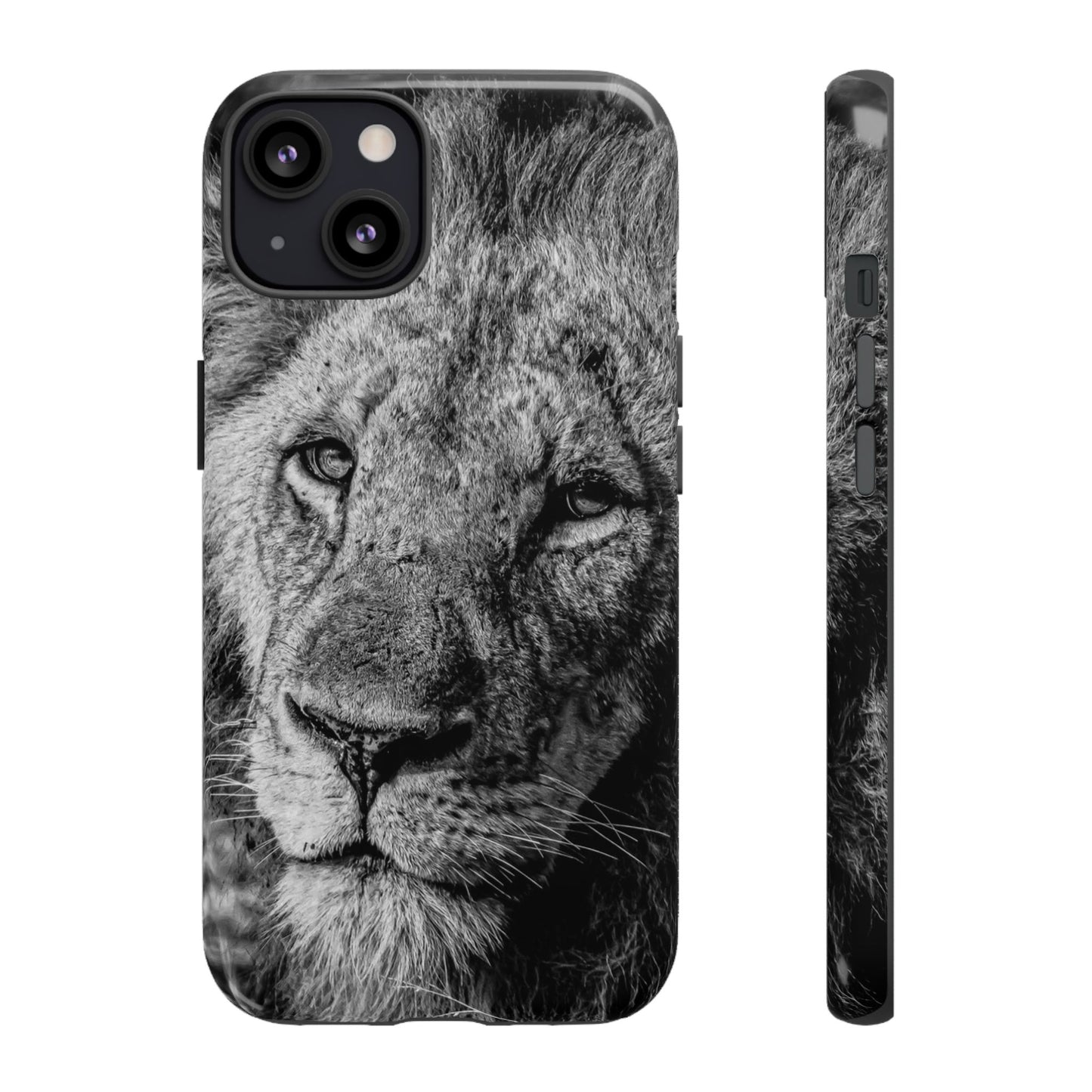 Tough Case - Old Lion B&W iPhone 13 Glossy