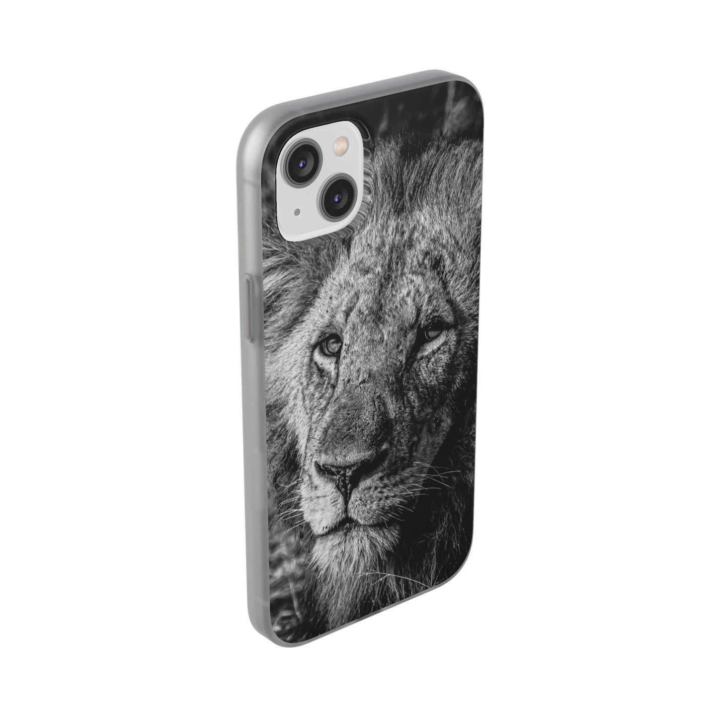 Flexible Lion Phone Cases B&W