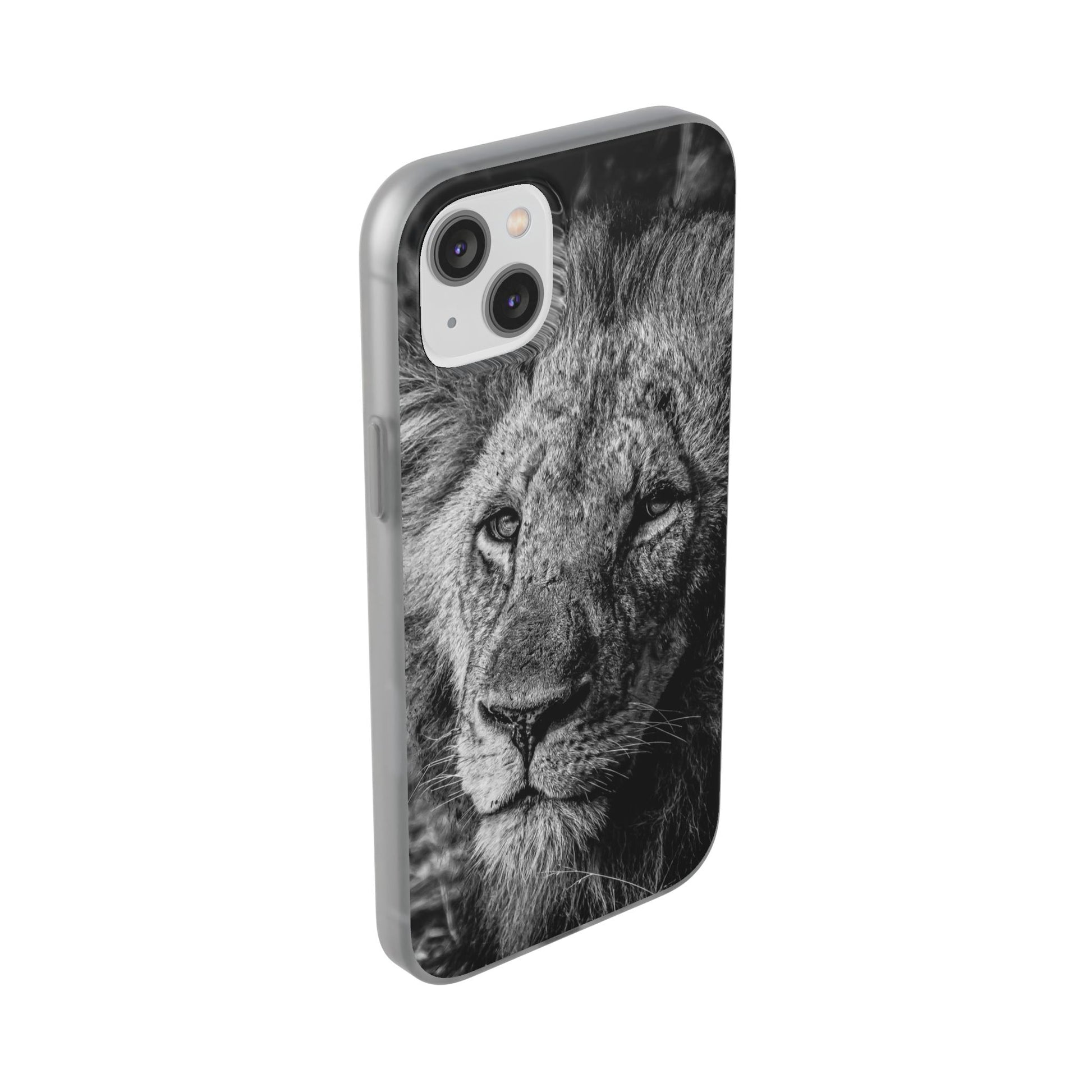 Flexible Lion Phone Cases B&W