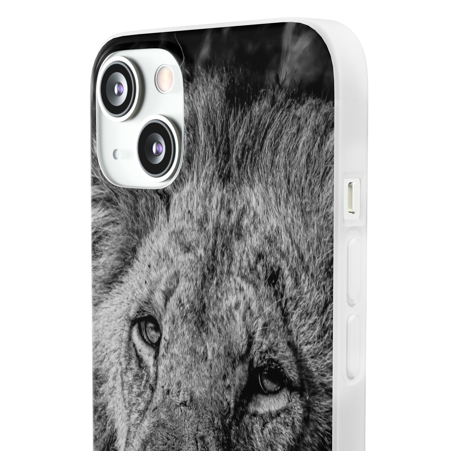 Flexible Lion Phone Cases B&W