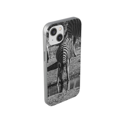 Flexible Zebra Phone Case B&W