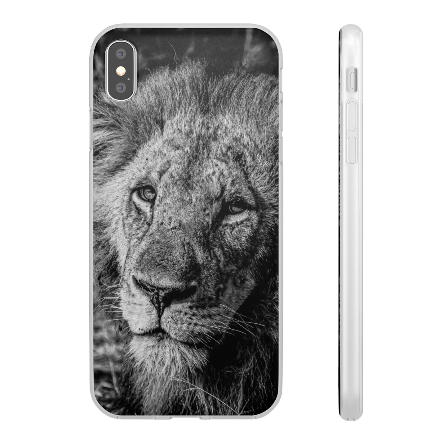 Flexible Lion Phone Cases B&W iPhone XS MAX