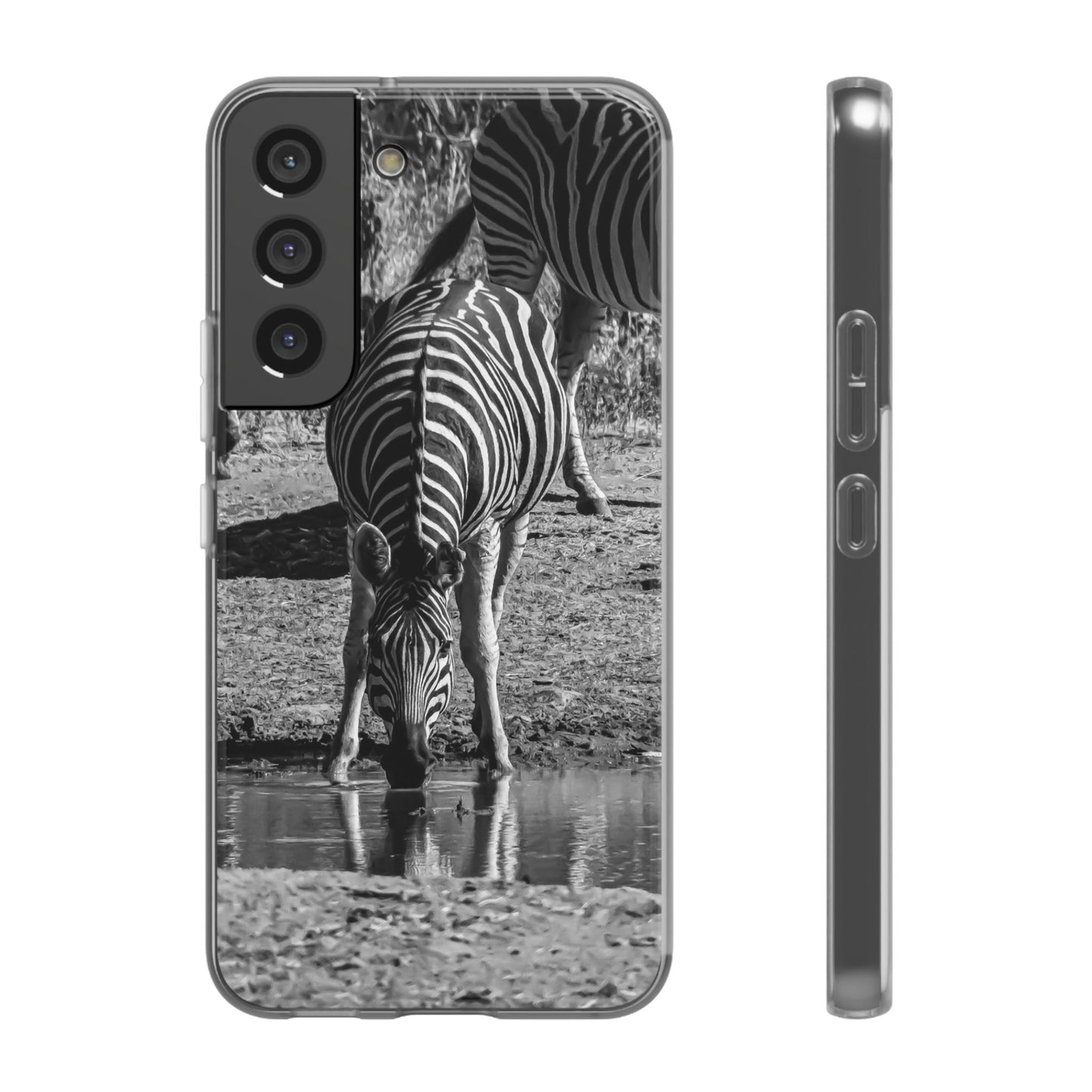 Flexible Zebra Phone Case B&W Samsung Galaxy S22