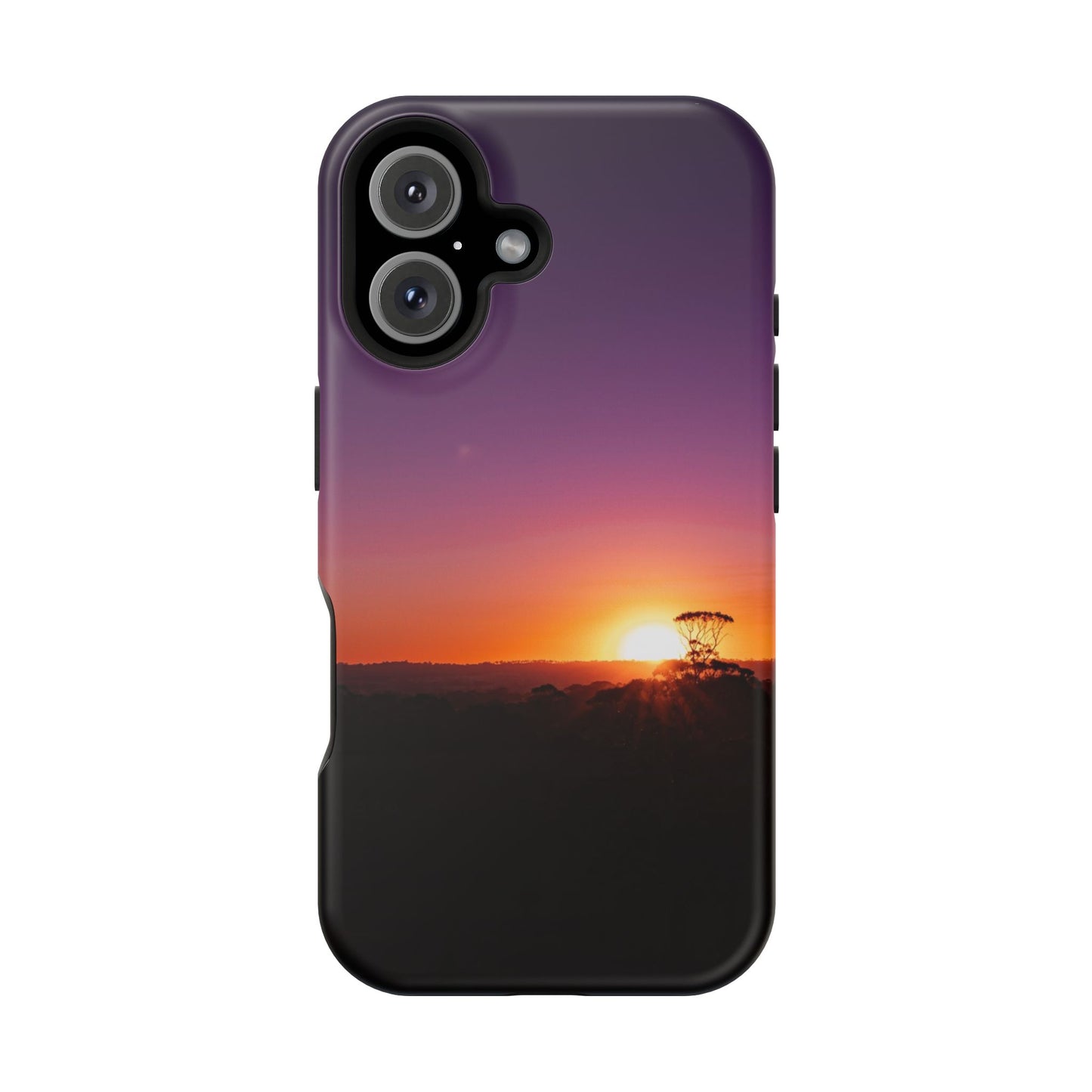 Magsafe® Compatible Tough Cases - Purple Sunset iPhone 16 Matte