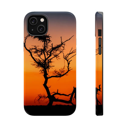 Magsafe® Compatible Tough Cases - Sunset Over The Kalahari iPhone 14 Plus Glossy