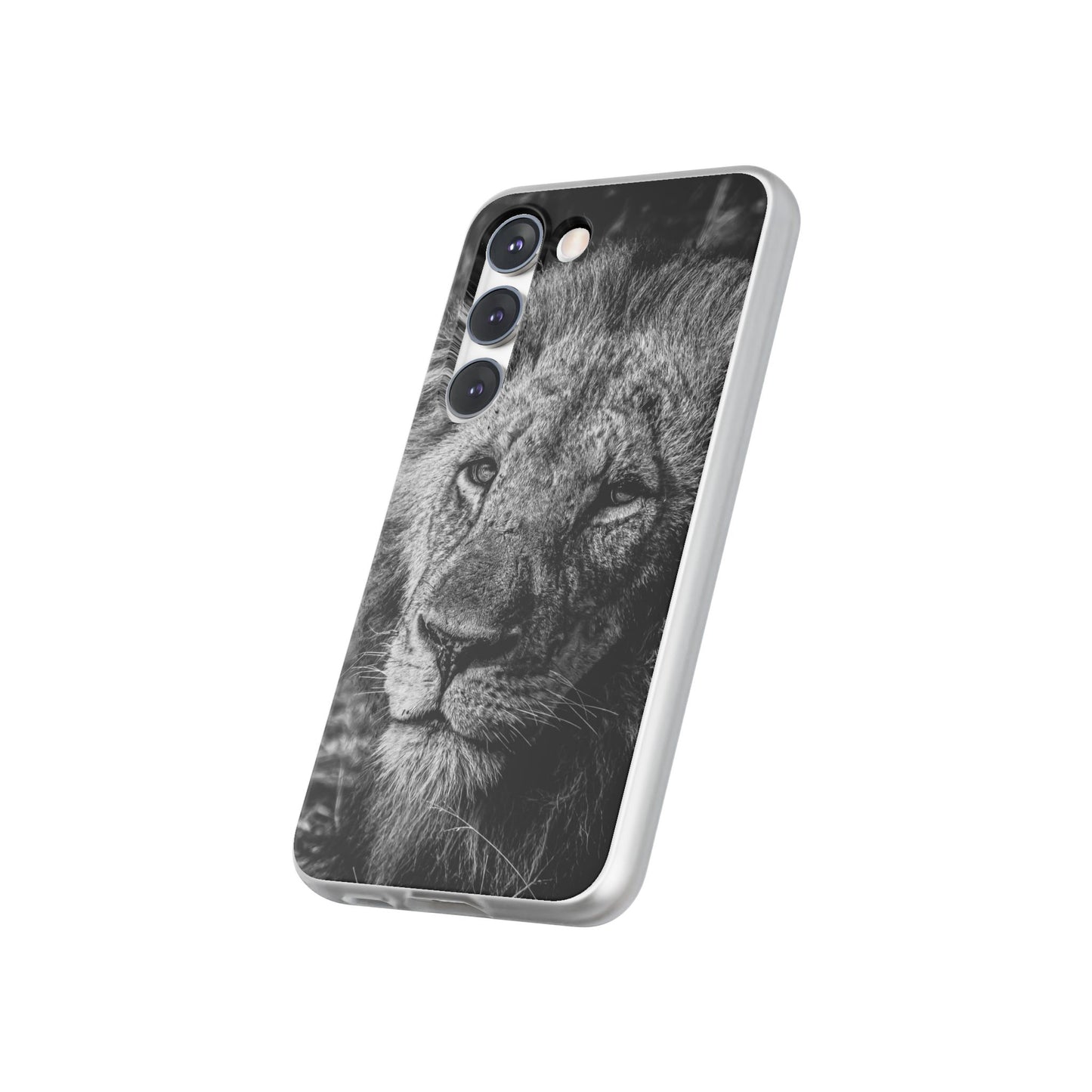 Flexible Lion Phone Cases B&W