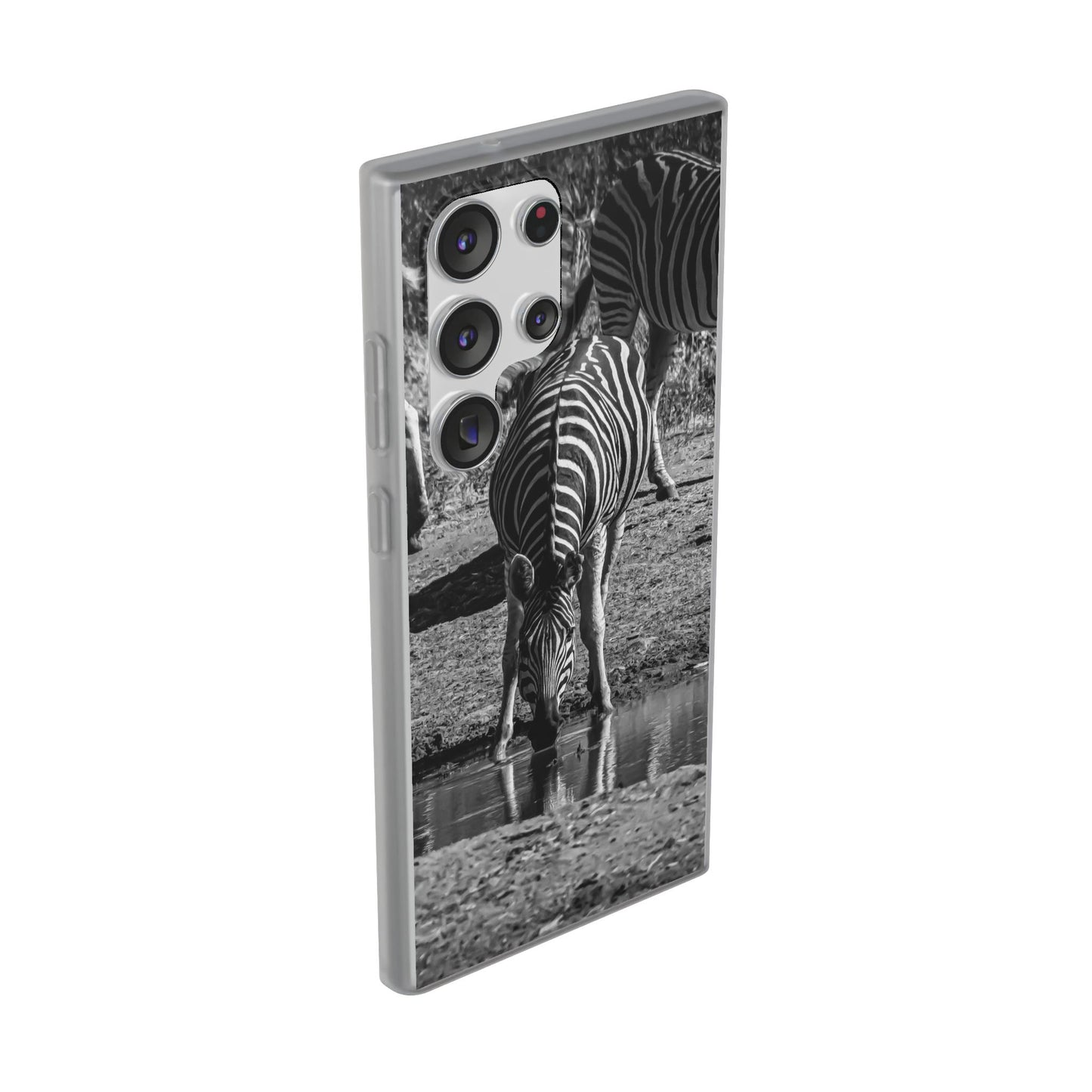 Flexible Zebra Phone Case B&W