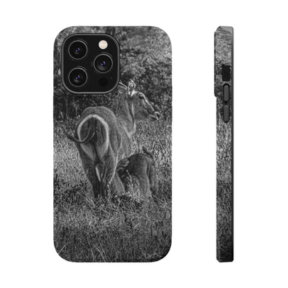 Waterbuck Baby Animal Phone Case - Magsafe B&W iPhone 14 Pro Max Matte