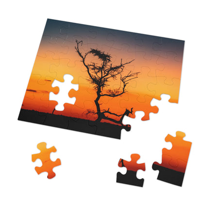 Kalahari Sunset Jigsaw Puzzle with Tin