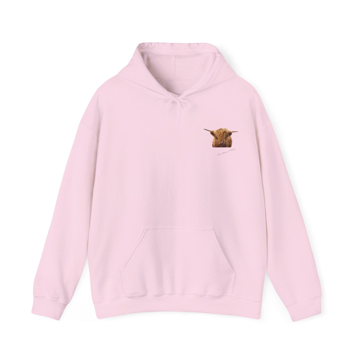 Highland Cow Hoodie Light Pink