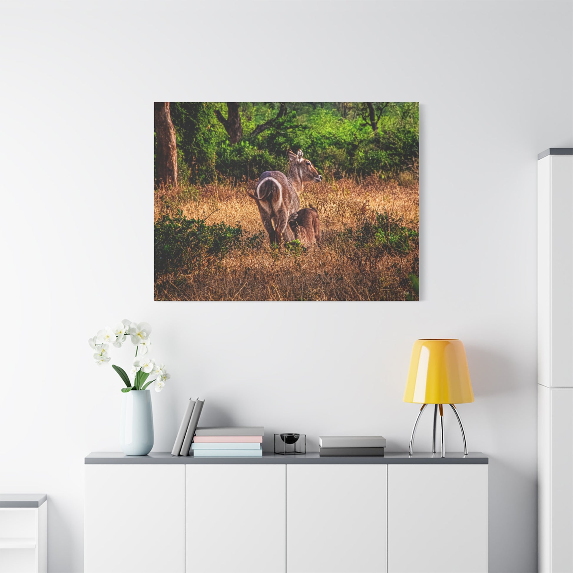 Waterbuck Nature Prints Matte Canvas