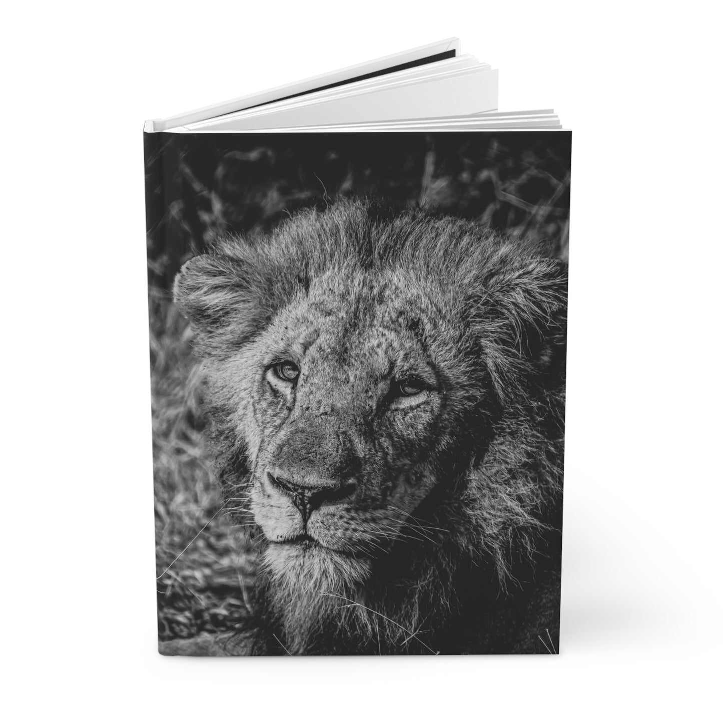 Old Lion Hardcover Journal B&W Journal