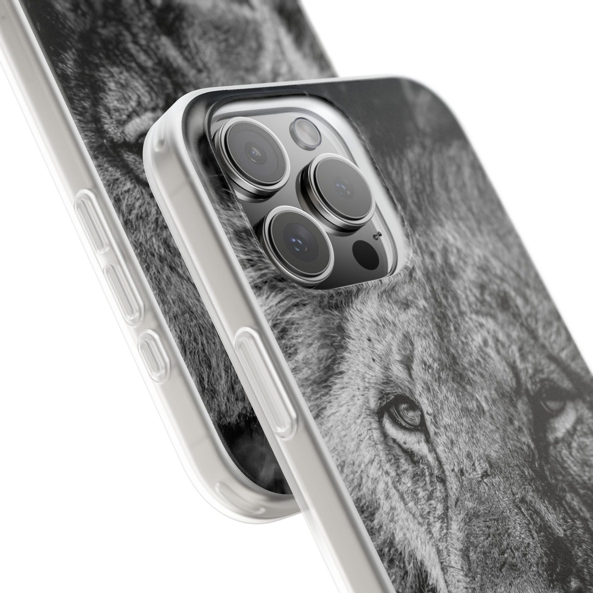 Flexible Lion Phone Cases B&W