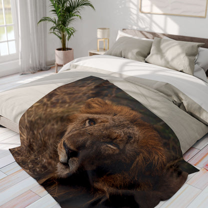 Arctic Fleece Blanket - Old Lion