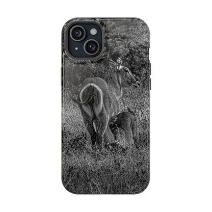 Waterbuck Baby Animal Phone Case - Magsafe B&W iPhone 15 Plus Glossy