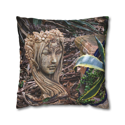 Poly Canvas Pillowcase - Elven Garden