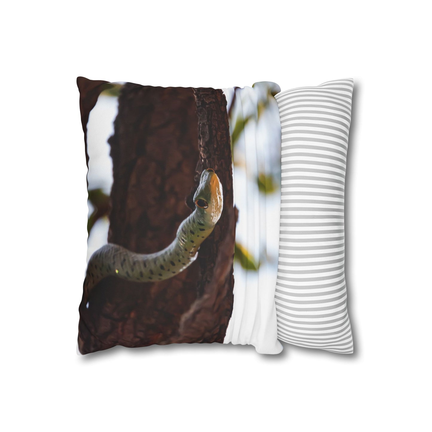 Poly Canvas Pillowcase - Spotted Bush Snake