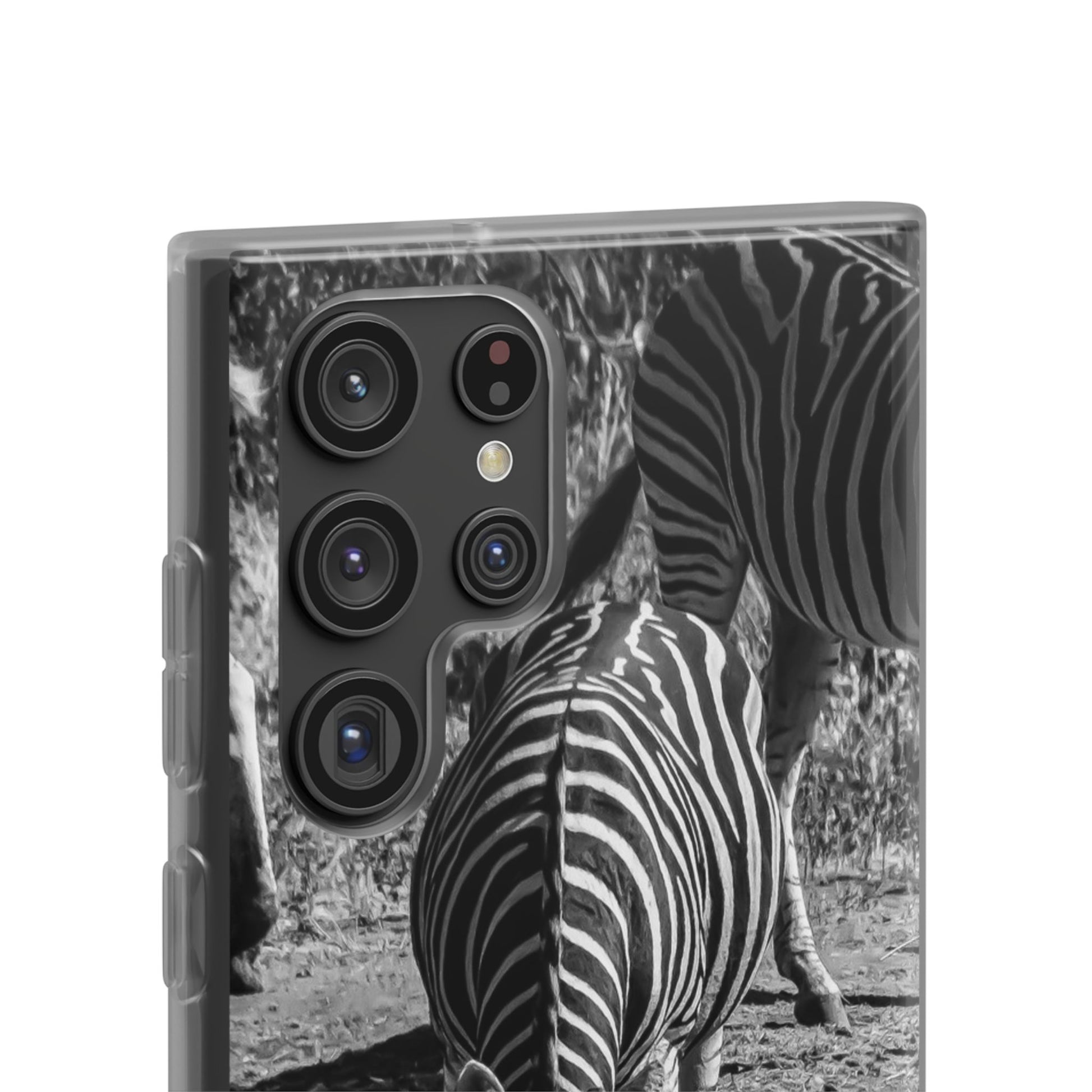 Flexible Zebra Phone Case B&W