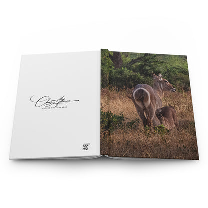 Hardcover Journal Matte - Waterbuck and Baby