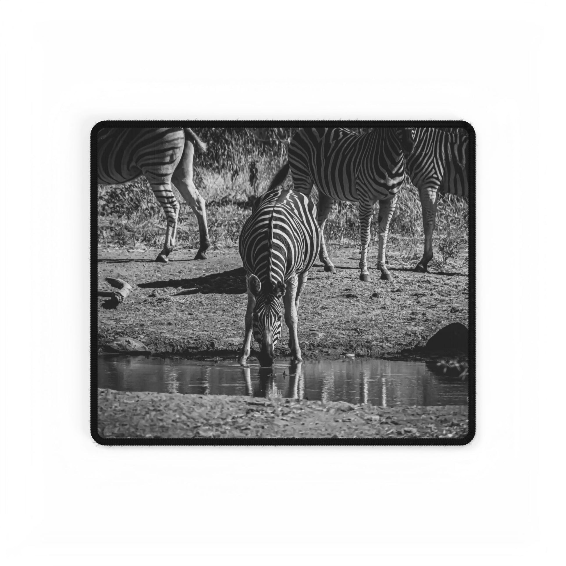 Zebra Desk Mats B&W 14.4" × 12.1"