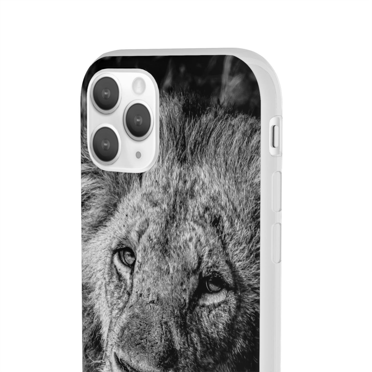 Flexible Lion Phone Cases B&W