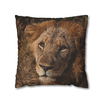 Poly Canvas Pillowcase - Old Lion