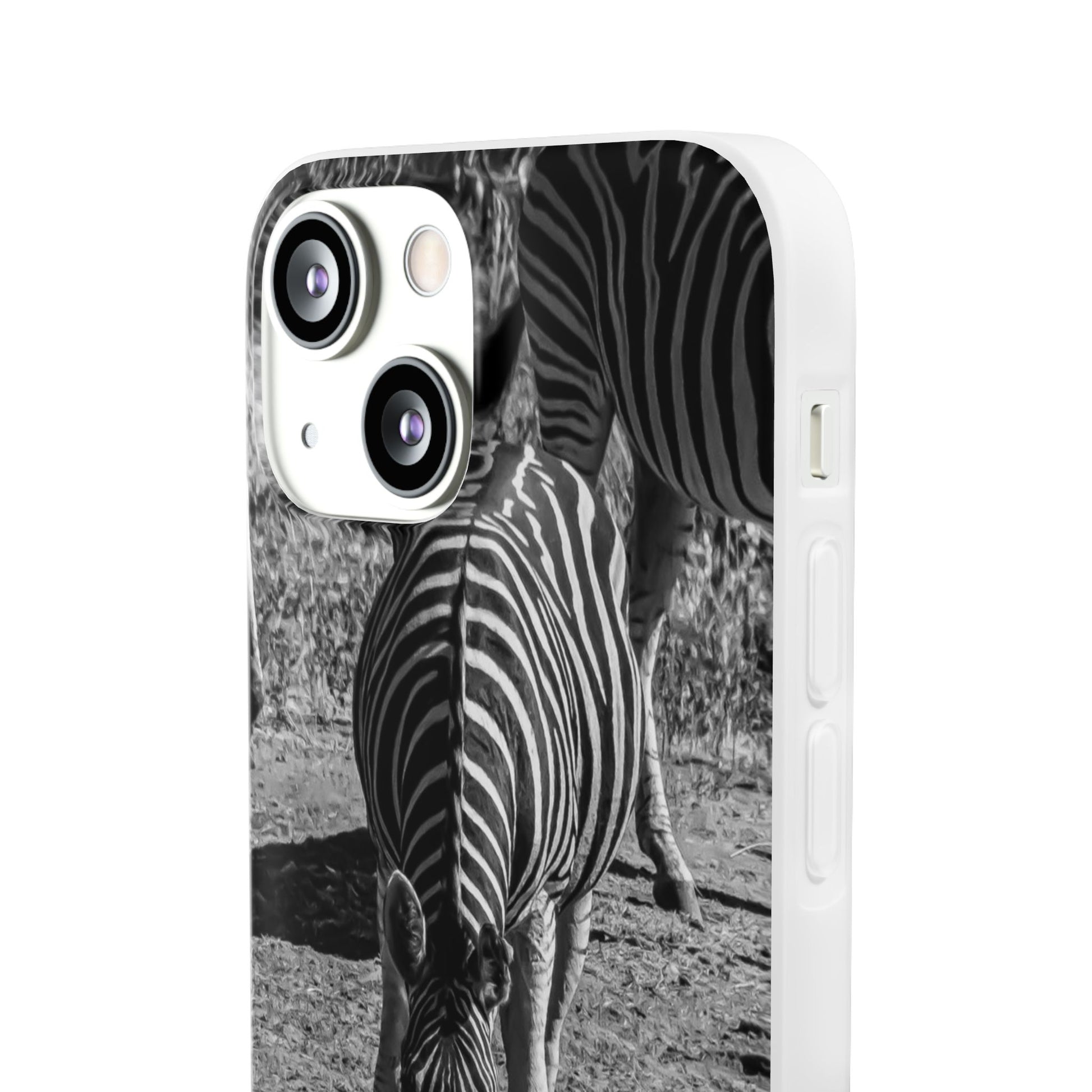 Flexible Zebra Phone Case B&W