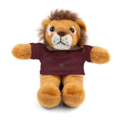 Custom Teddy Bears Maroon Lion 8"