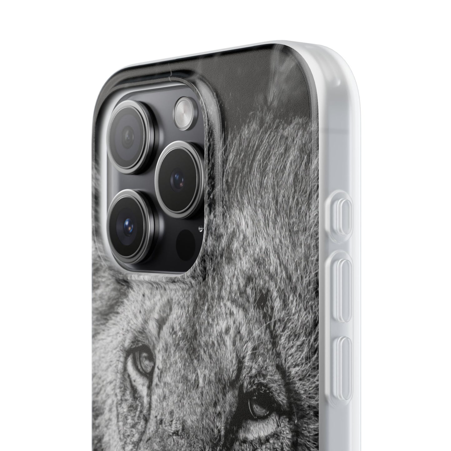Flexible Lion Phone Cases B&W